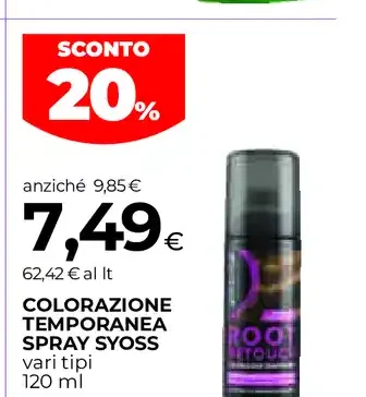 Colorazione temporanea spray Syoss