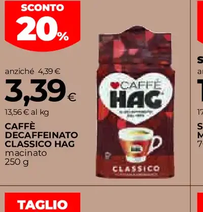 Caffè decaffeinato classico Hag