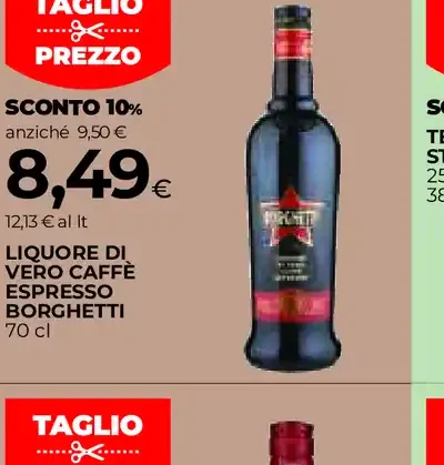 Liquore di vero caffè espresso Borghetti
