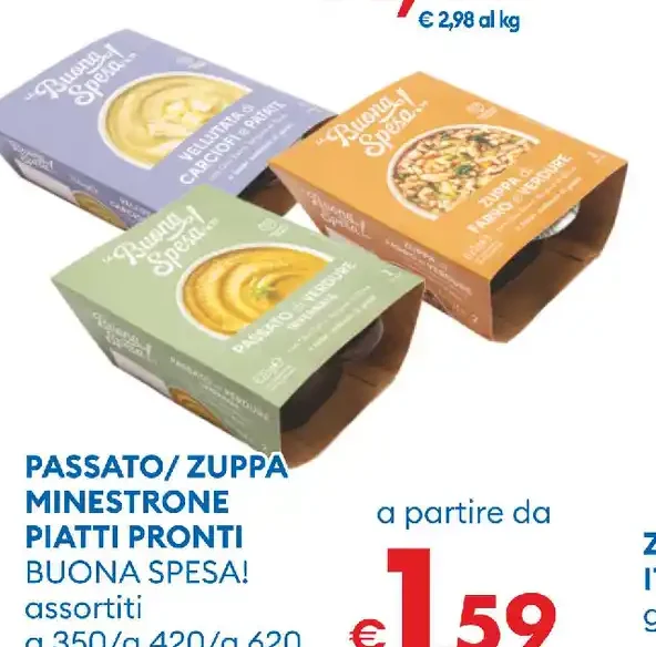 Passato / zuppa minestrone piatti pronti