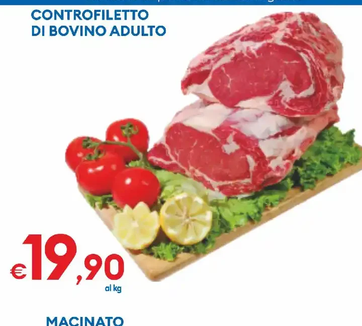 Controfiletto di bovino adulto