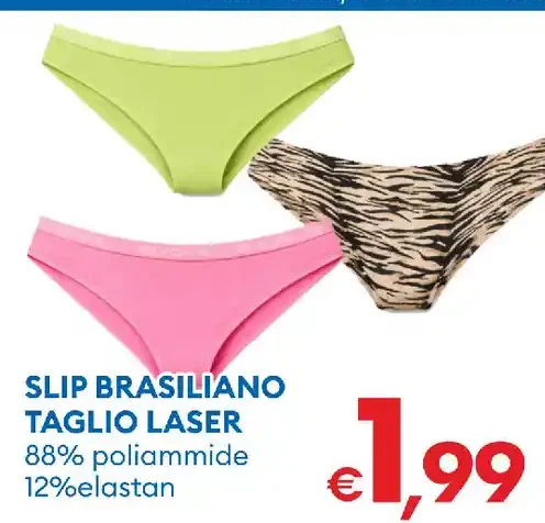 Slip brasiliano taglio laser