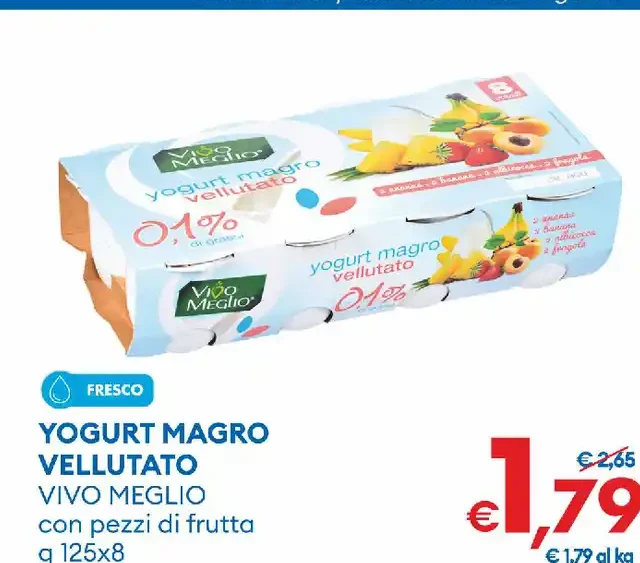 Yogurt magro vellutato