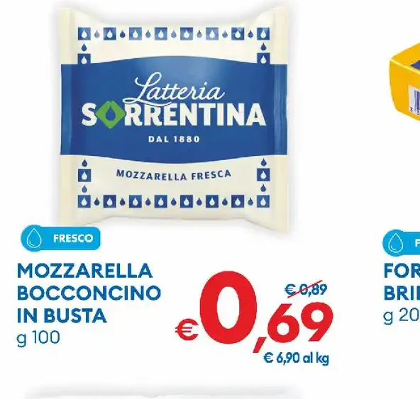 Mozzarella bocconcino in busta