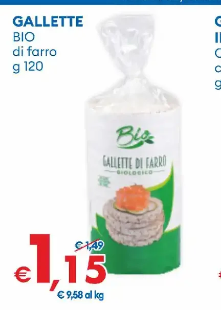 Gallette bio di farro