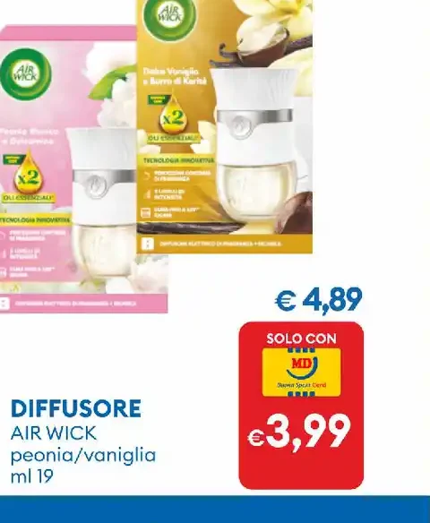 Diffusore Air Wick peonia/vaniglia