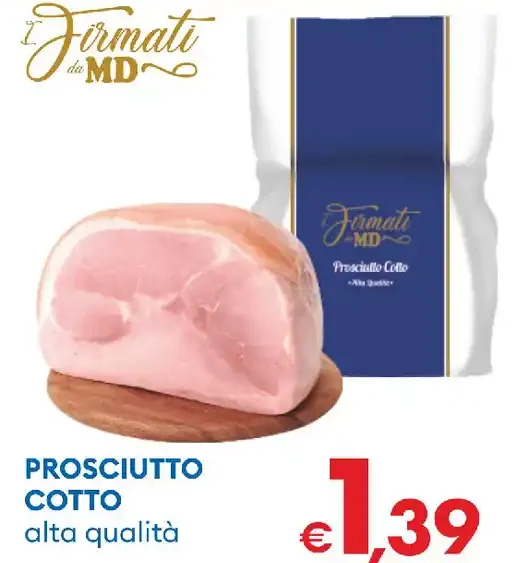 Prosciutto cotto alta qualità
