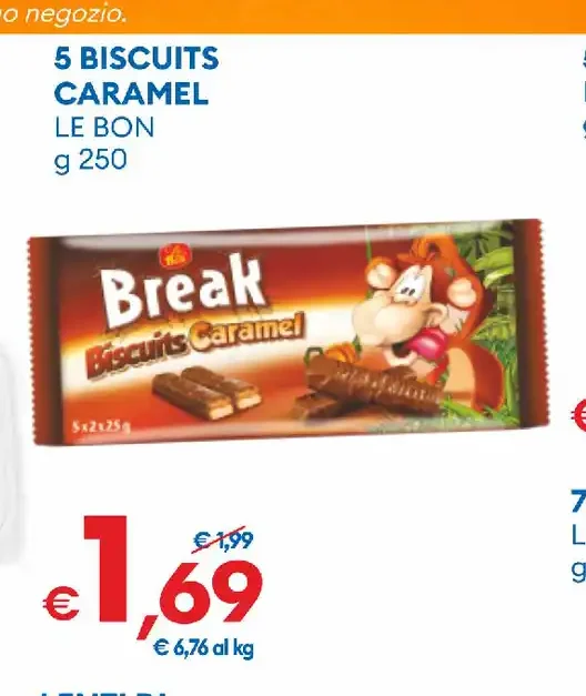 5 biscuits caramel