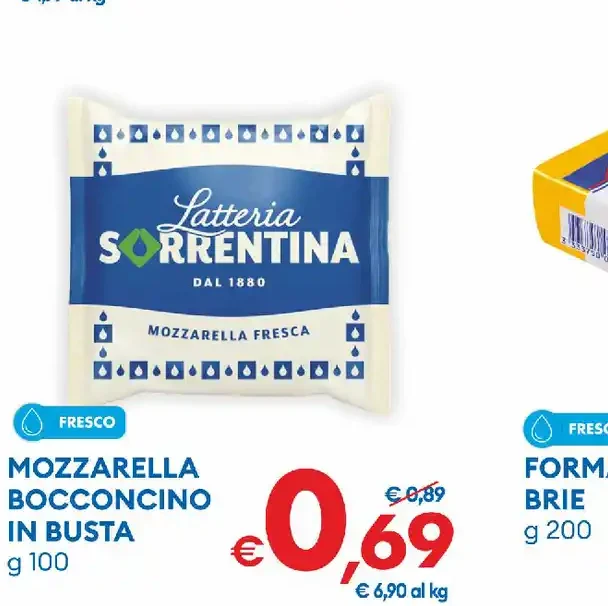 Mozzarella bocconcino in busta