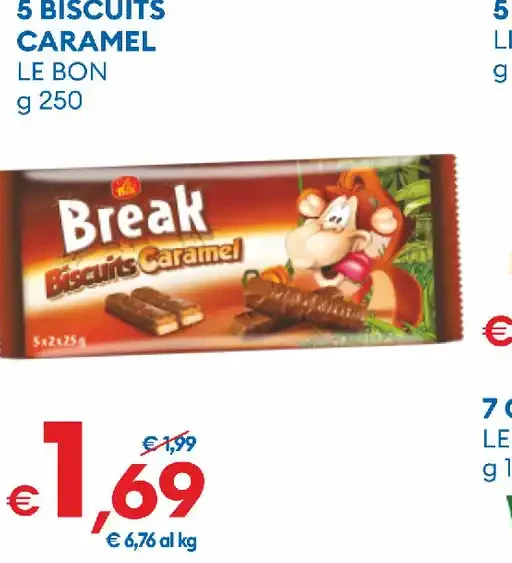 5 biscuits caramel