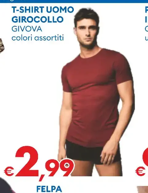 T-shirt uomo girocollo