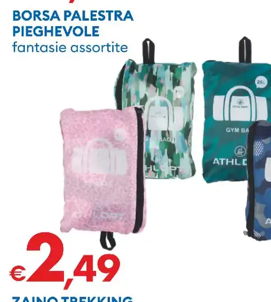 Borsa palestra pieghevole
