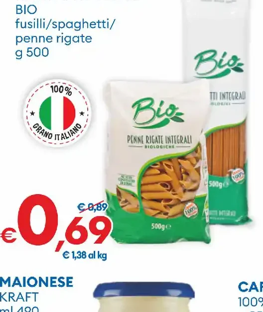 Pasta integrale bio