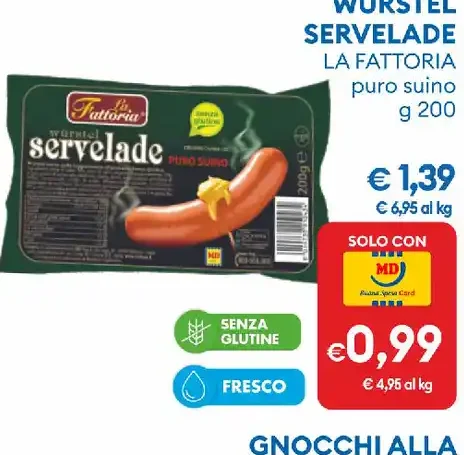 Würstel servelade