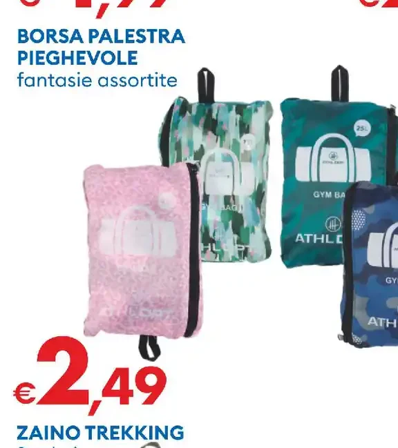 Borsa palestra pieghevole