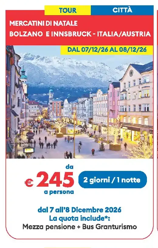 Mercatini di Natale Bolzano e Innsbruck