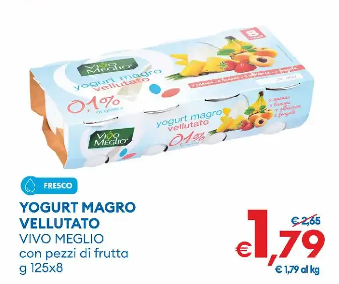Yogurt magro vellutato