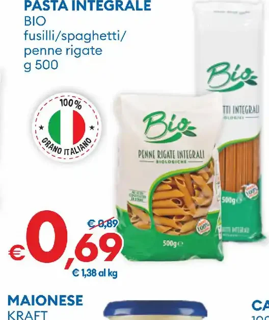Pasta integrale bio