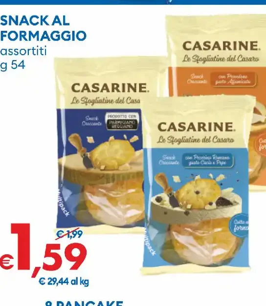 Snack al formaggio assortiti