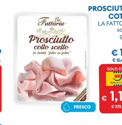 Prosciutto cotto scelto