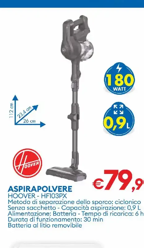 Aspirapolvere Hoover H-F103PX