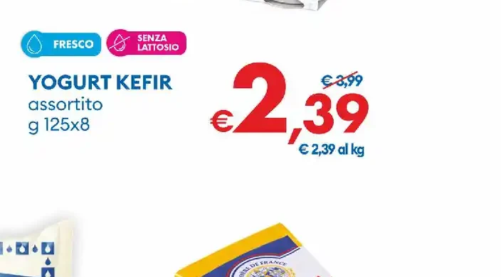 Yogurt kefir assortito