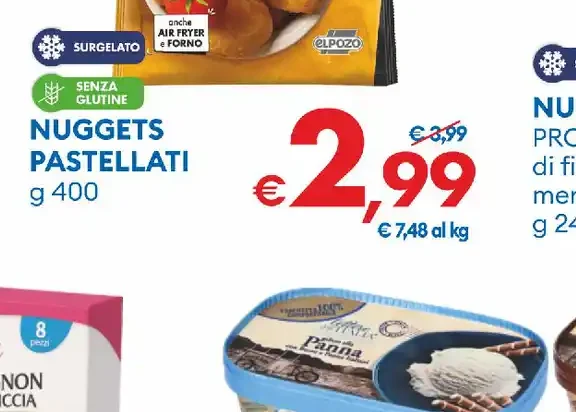 Nuggets pastellati