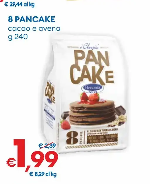 Pancake cacao e avena