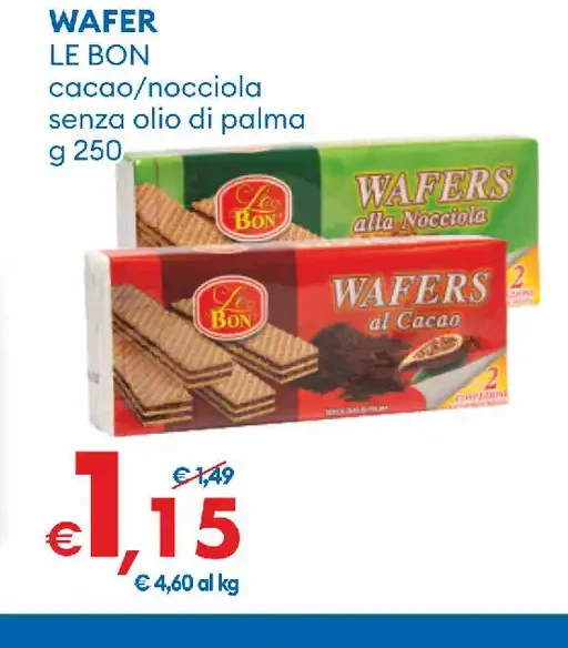 Wafer cacao/nocciola