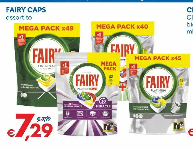 Capsule lavastoviglie Fairy assortite