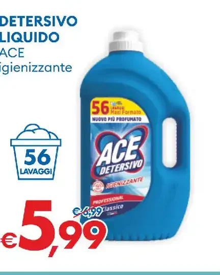 Detersivo liquido Ace igienizzante