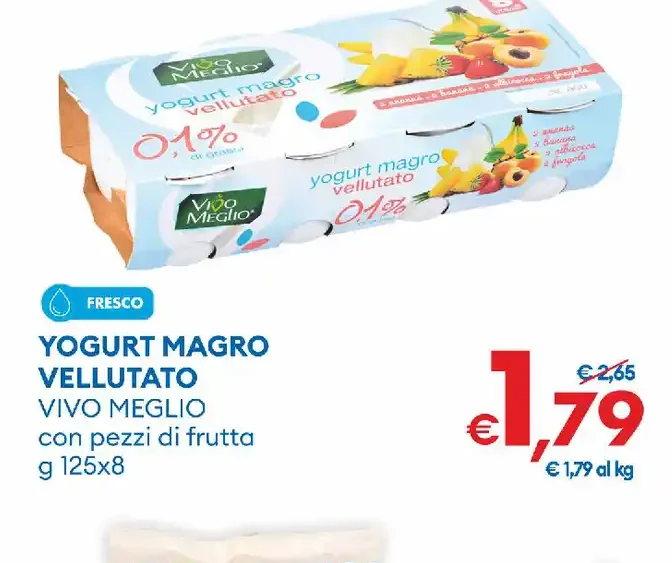 Yogurt magro vellutato