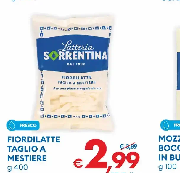 Fiordilatte taglio a mestiere