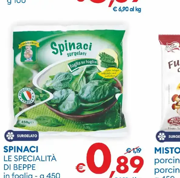 Spinaci surgelati