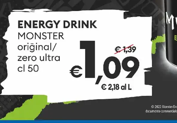 Energy drink Monster original/zero ultra