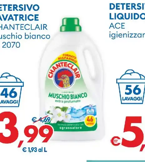 Detersivo lavatrice Chanteclair