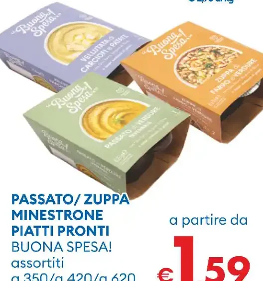 Passato / zuppa minestrone piatti pronti