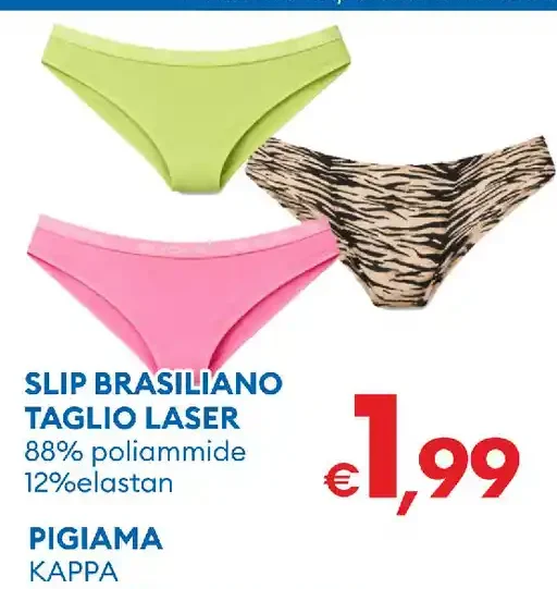 slip brasiliano taglio laser