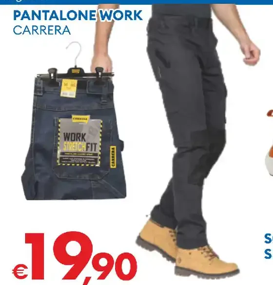 pantalone work carrera