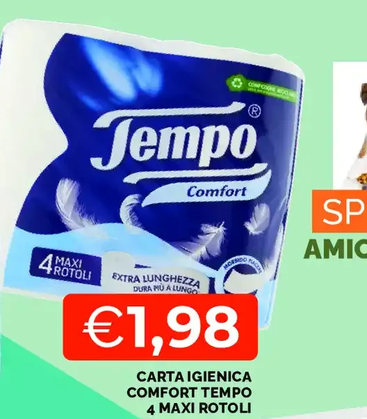 Carta igienica Comfort Tempo
