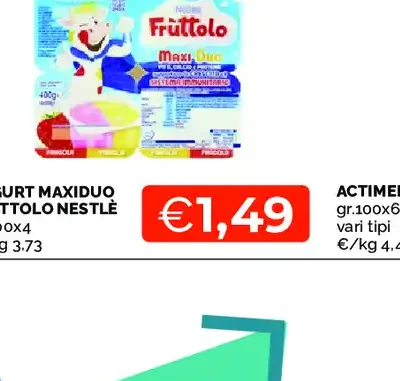Yogurt Maxiduo Fruttolo Nestlé