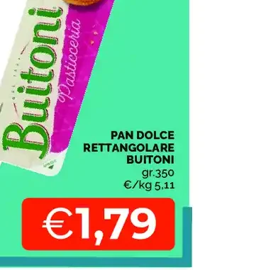 Pan dolce rettangolare Butoni
