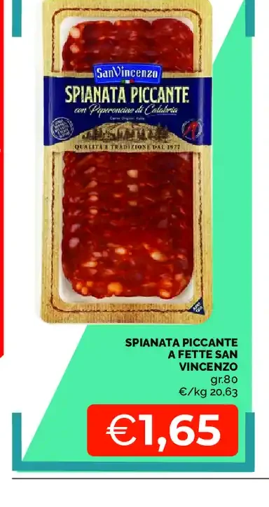 Spianata piccante a fette San Vincenzo