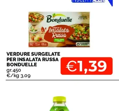 Verdure surgelate per insalata russa
