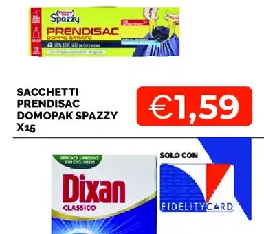 Sacchetti premdisac Domopak Spazzy