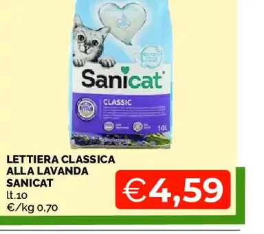 Lettiera classica alla lavanda Sanicat