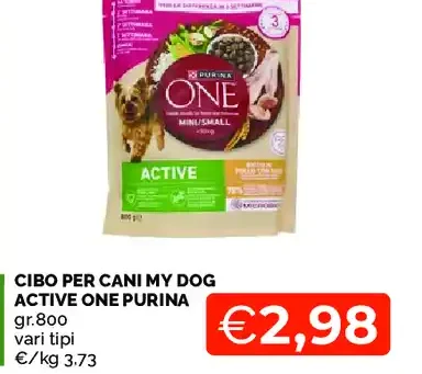 Cibo per cani My Dog Active One Purina