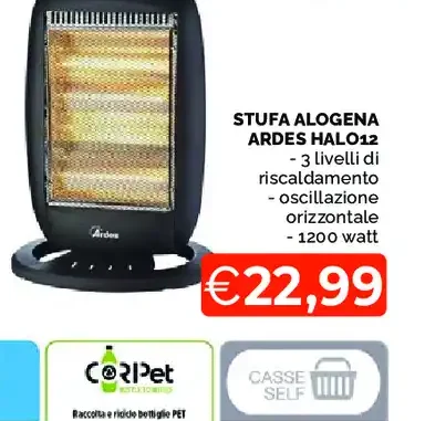 Stufa alogena Ardes Halo12