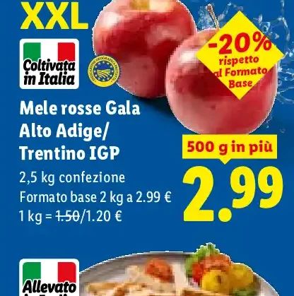 Mele rosse Gala Alto Adige/Trentino IGP XXL