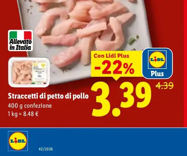 Straccetti di petto di pollo